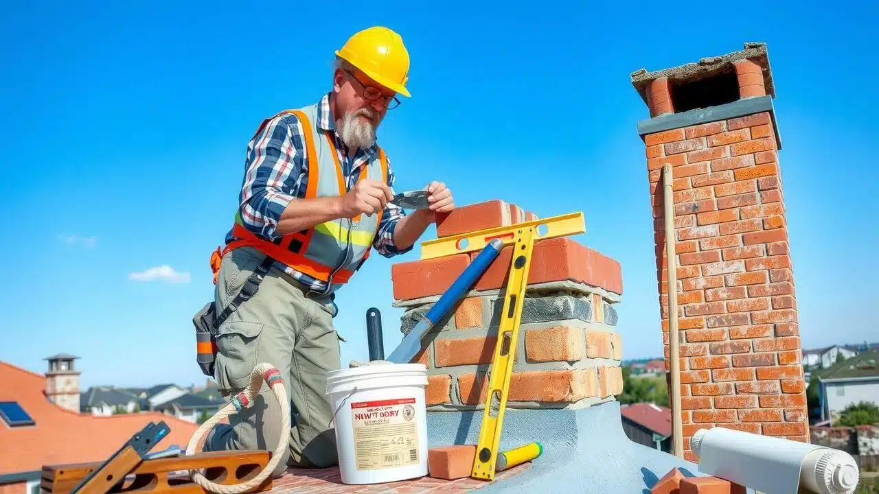 How to repair a masonry chimney?